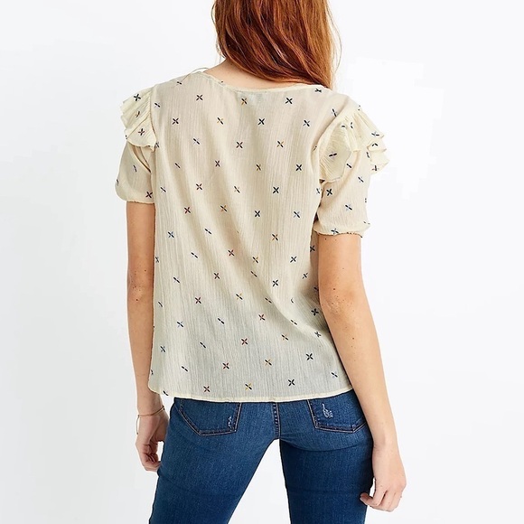 Madewell Embroidered Gazebo Top - Picture 3 of 11